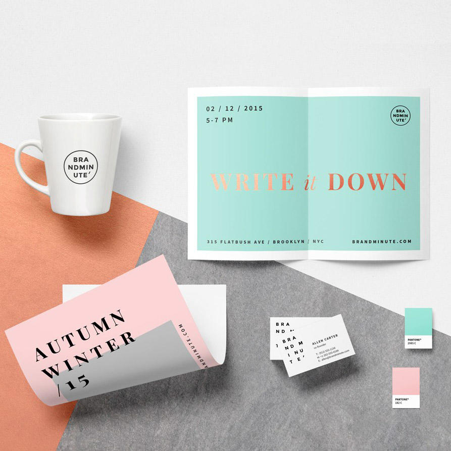 马克杯水杯DM单宣传单名片画册折页样机