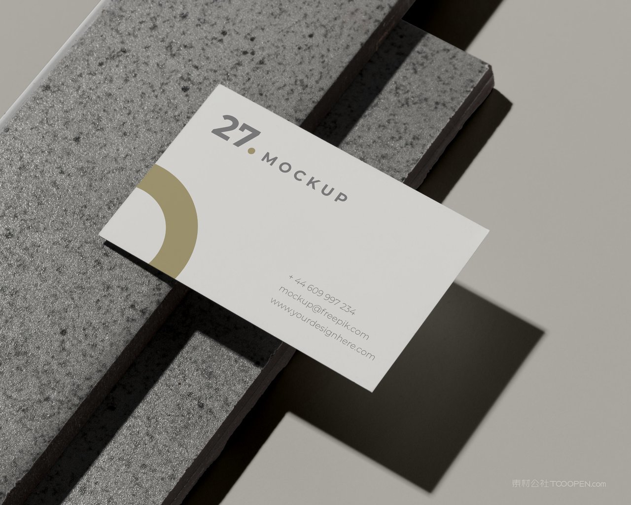 高档轻奢名片场景样机