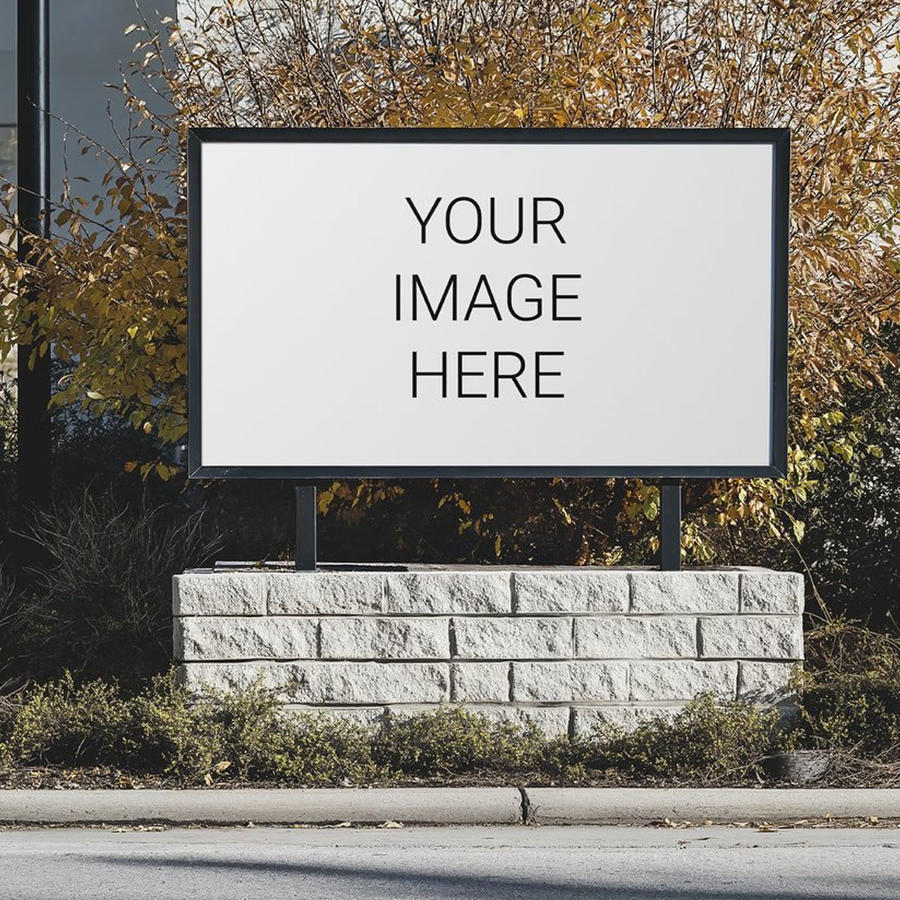街头广告牌样机