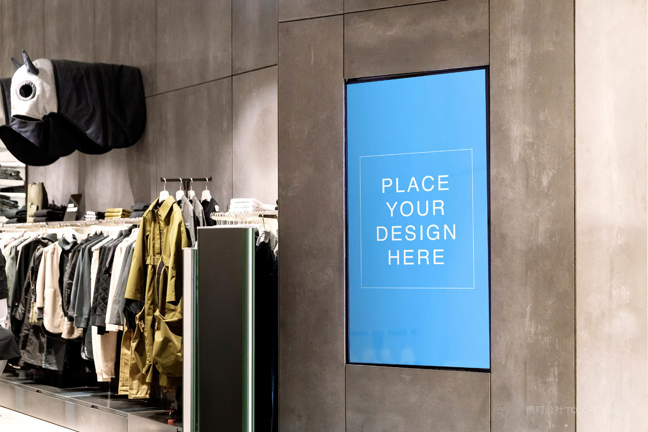 公交车站广告牌海报样机