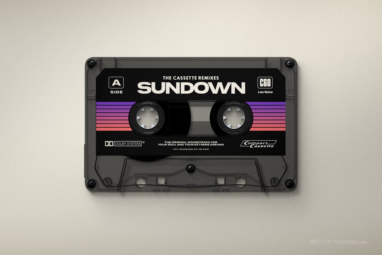 复古盒式音乐磁带样机 (2)
