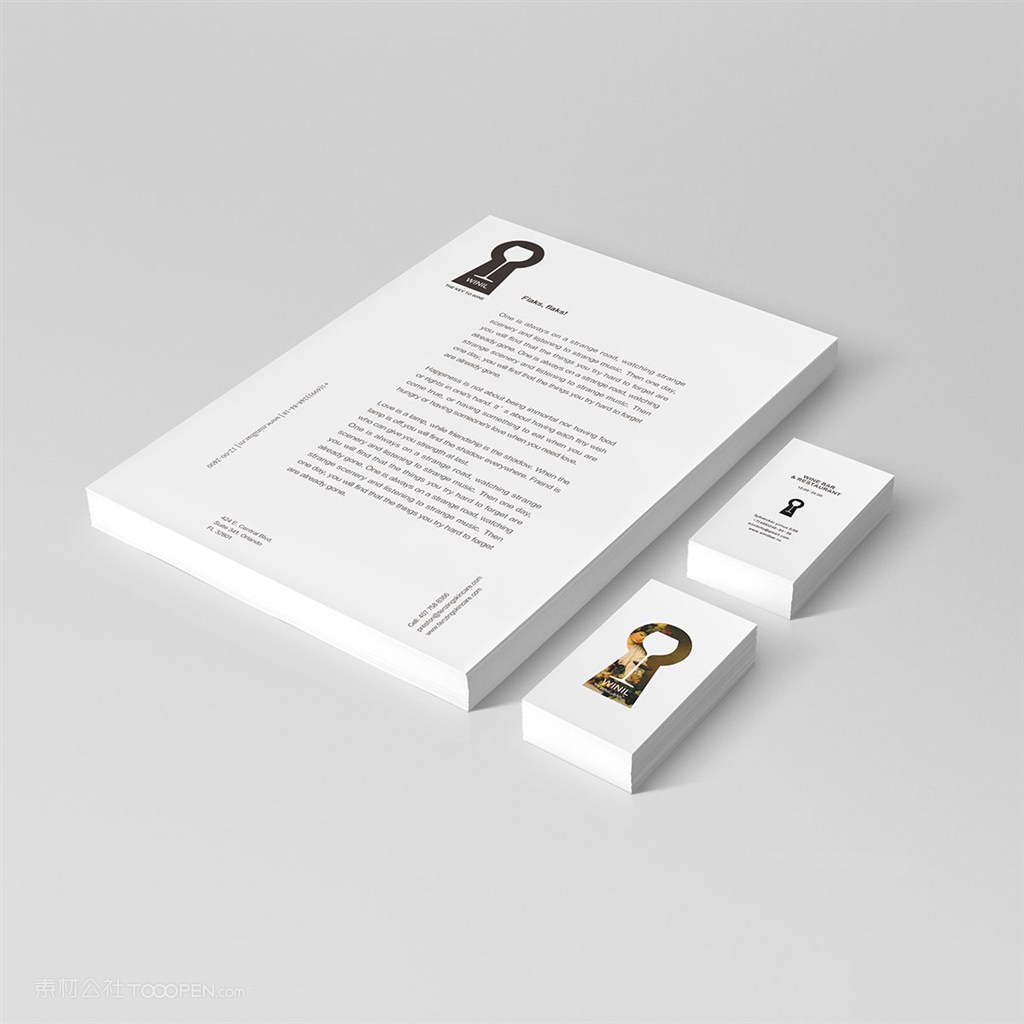 酒吧VI样机素材