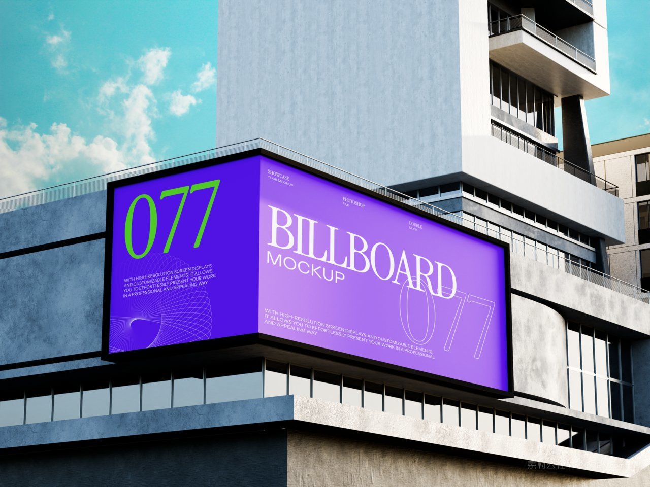 裸眼3d广告牌样机