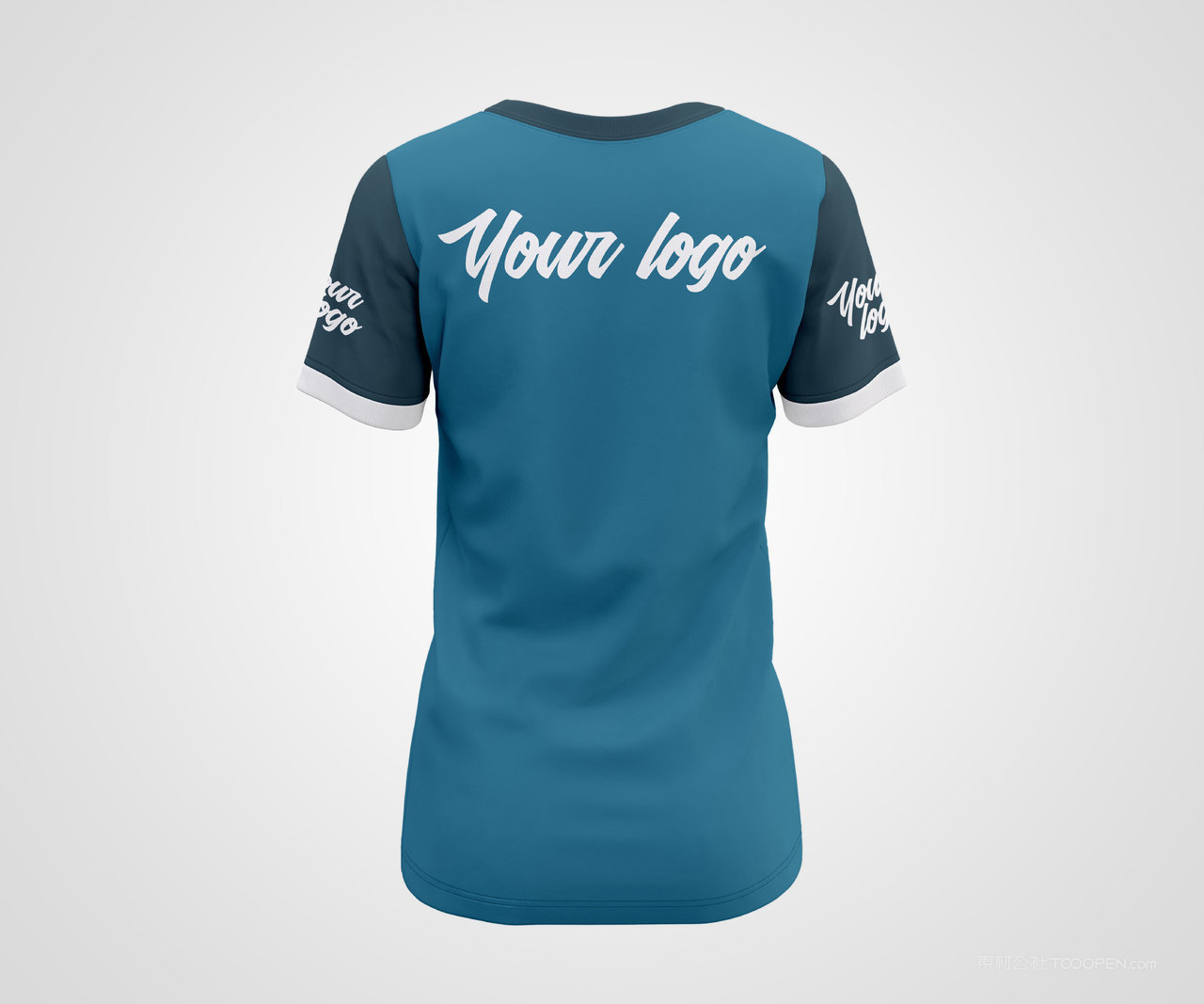 短袖圆领t恤样机