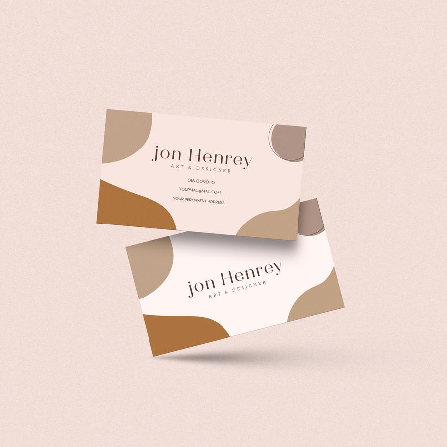 个性简约名片样机