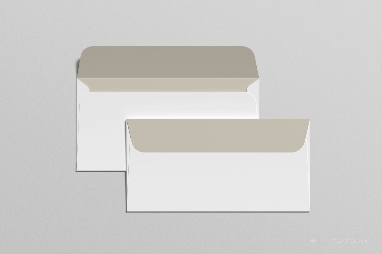 【2073期】简约信封贴图样机 (2)