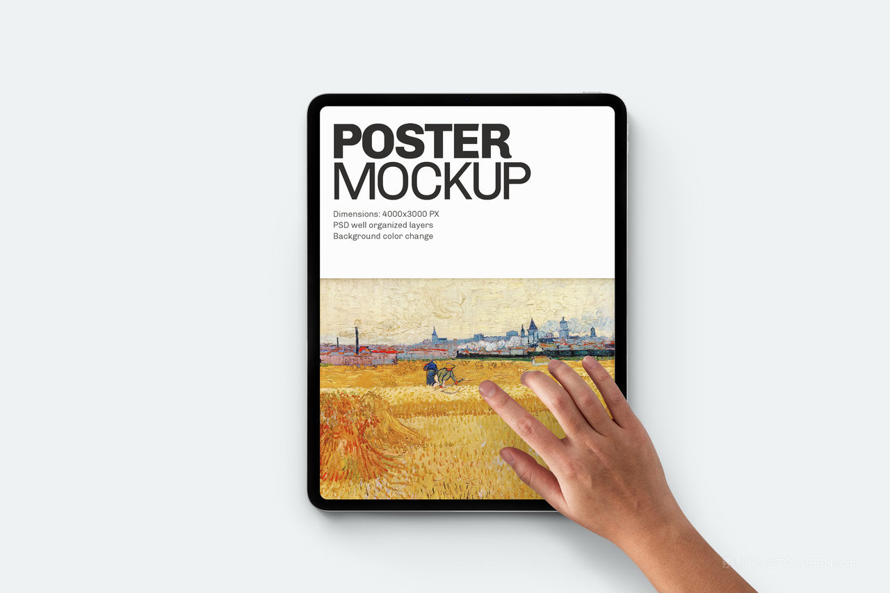 美术艺术展览馆iPad pro 苹果平板电脑展示样机