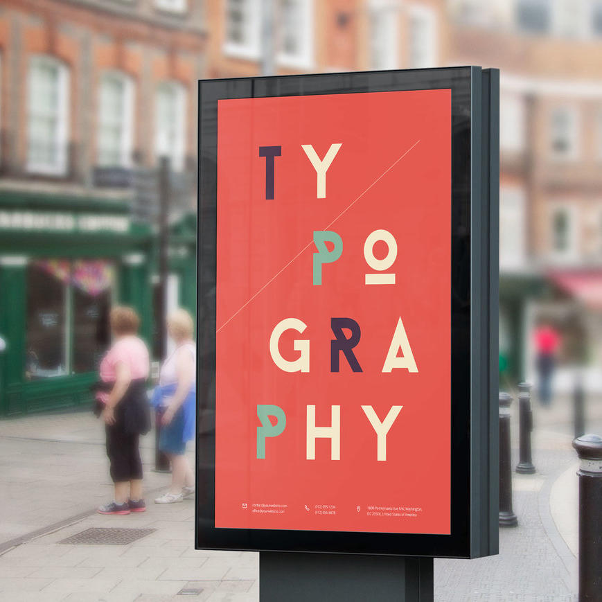 城市沿街灯箱海报样机 (15)