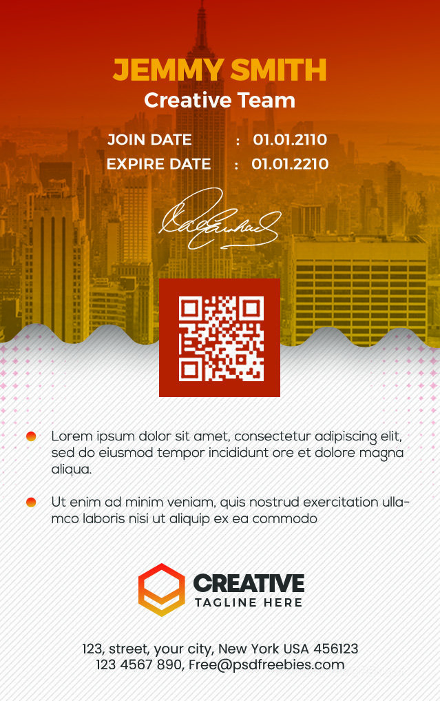 工作牌设计素材