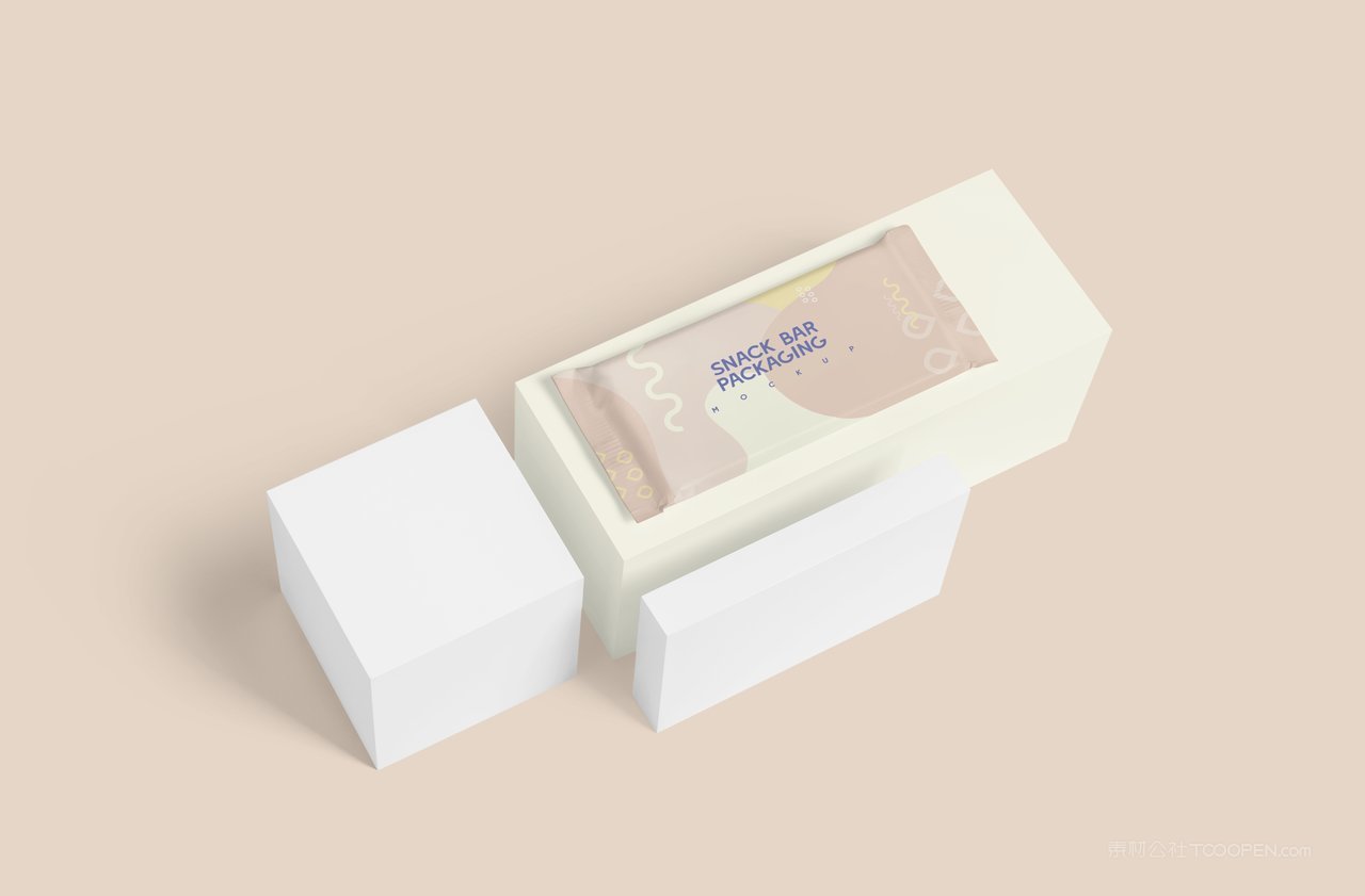 长方形小零食巧克力饼干包装展示样机 (6)