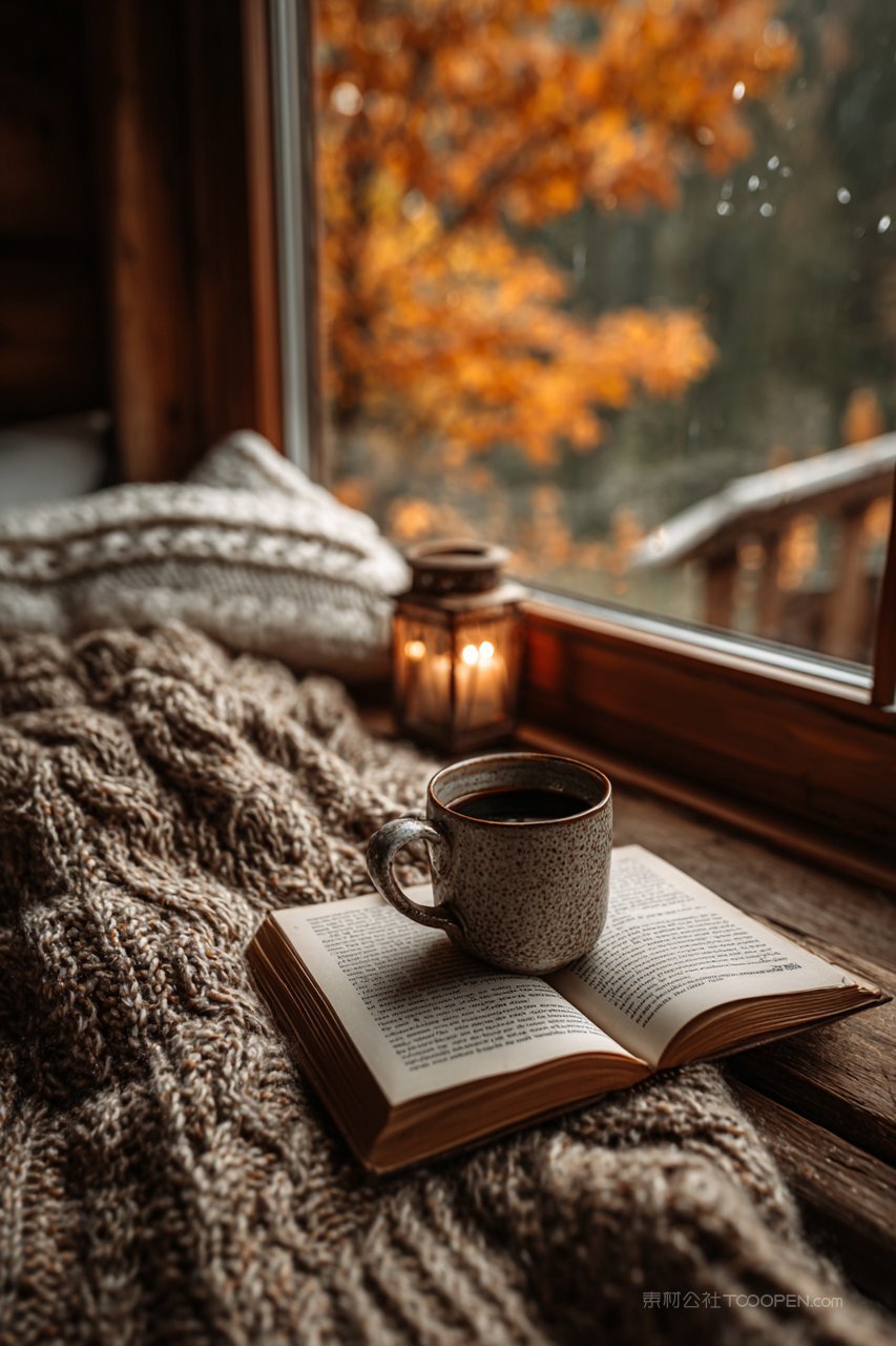 咖啡秋季自然景色