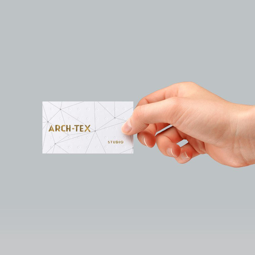 商务手执名片递名片通用样机