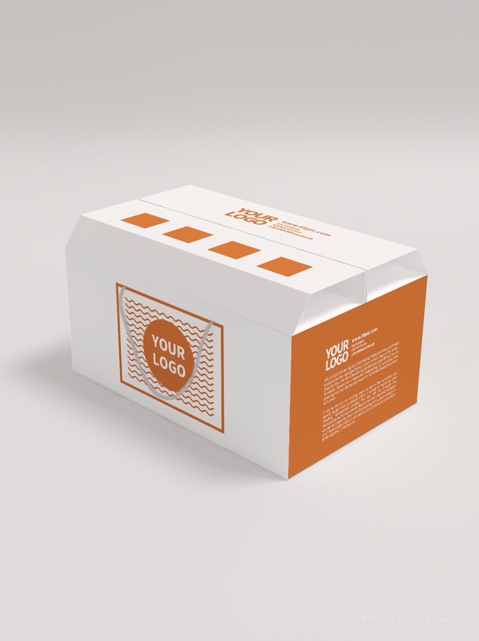 手提式纸箱包装样机