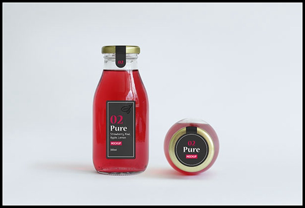 果汁瓶LOGO样机