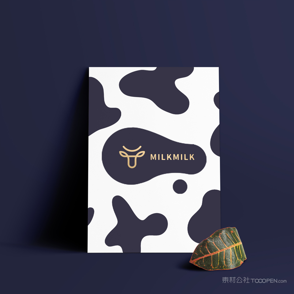 乳制品VI海报宣传单贴图样机