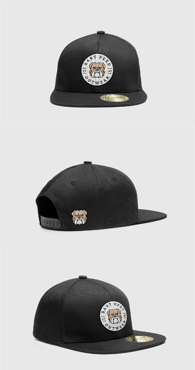 黑色定制广告棒球帽鸭舌帽样机