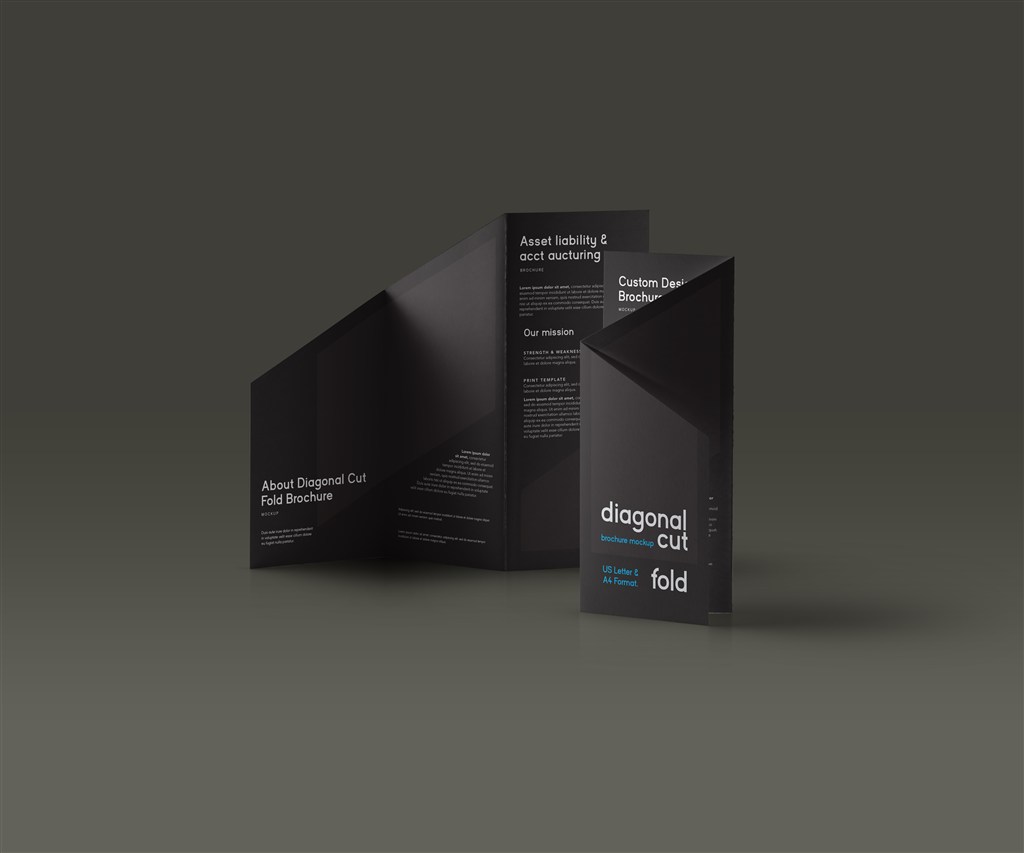 对角三折样机模版