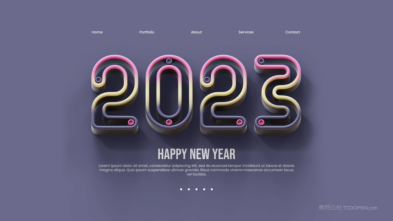 创意立体商务2023立体字样机 (8)