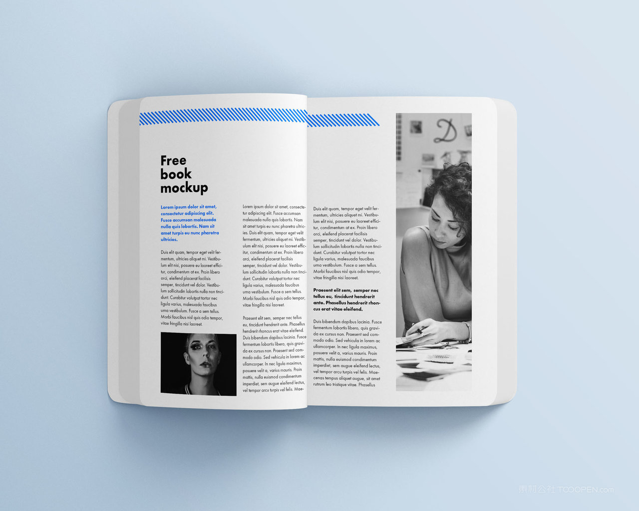 精装硬壳厚厚的书本书籍样机 (1)