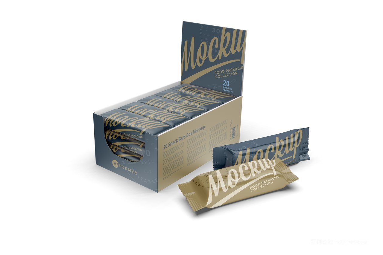 巧克力糖果盒装包装样机 (2)