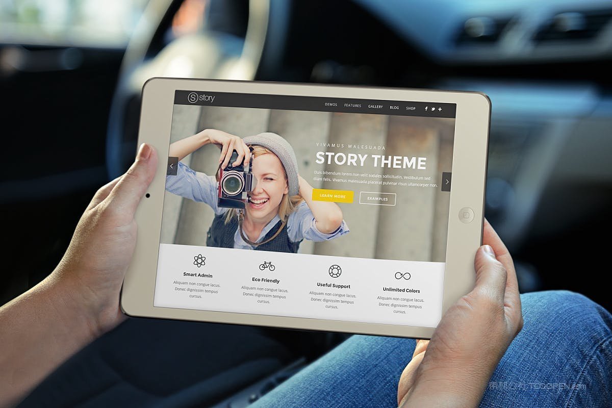 手持ipad屏幕样机