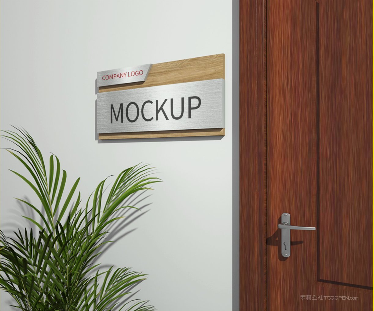 室内办公室导示企业vi形象导视牌场景样机 (22)