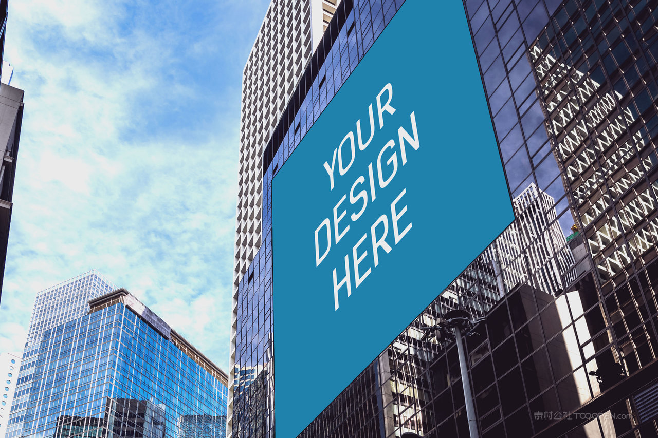 大型户外广告牌高层楼体广告样机 (15)