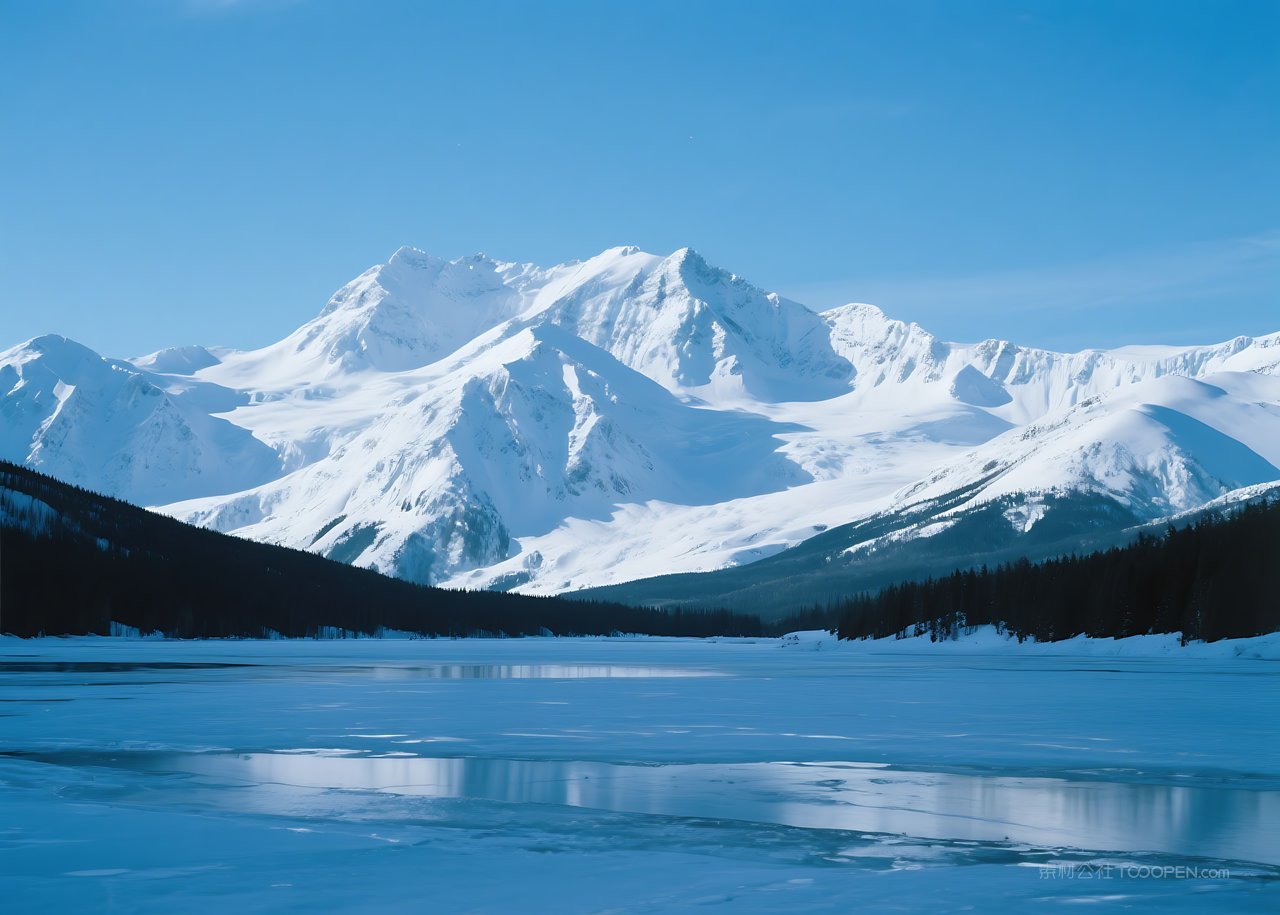 天空山峰景色唯美自然山水风景
