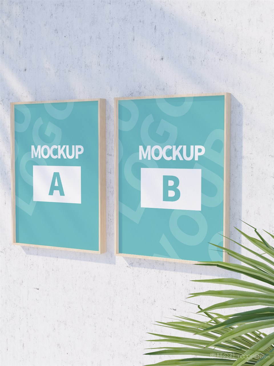 多张创意海报广告样机