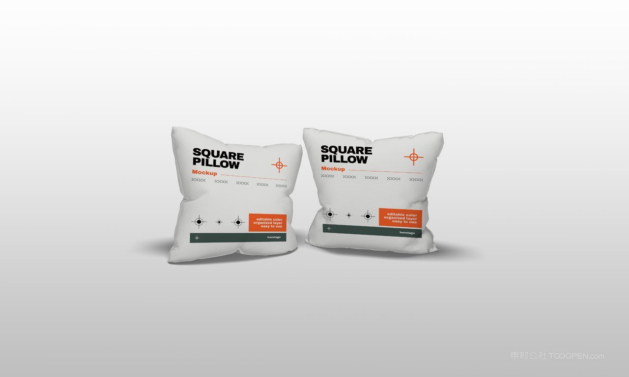方形枕头样机