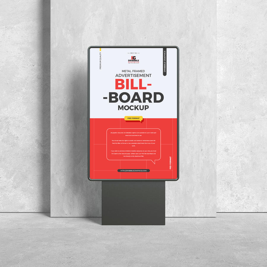 金属框架广告牌样机
