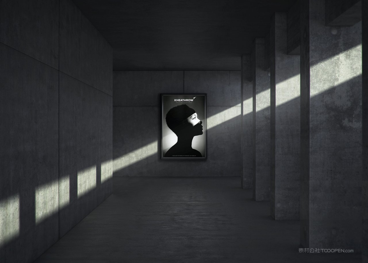 城市地下灯箱样机