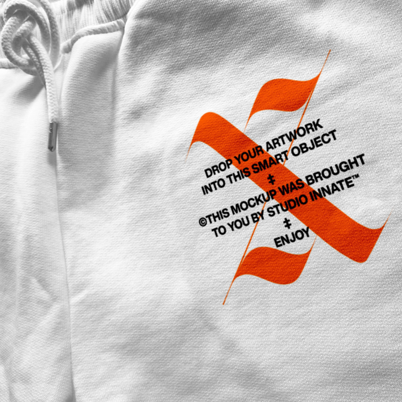 运动裤印花图案样机