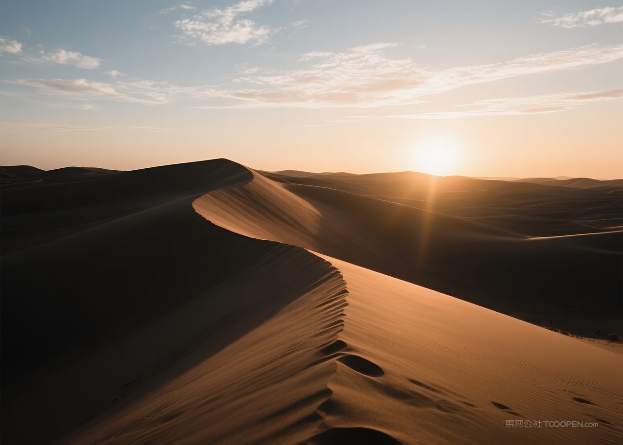 自然天空风景唯美云彩日落云层