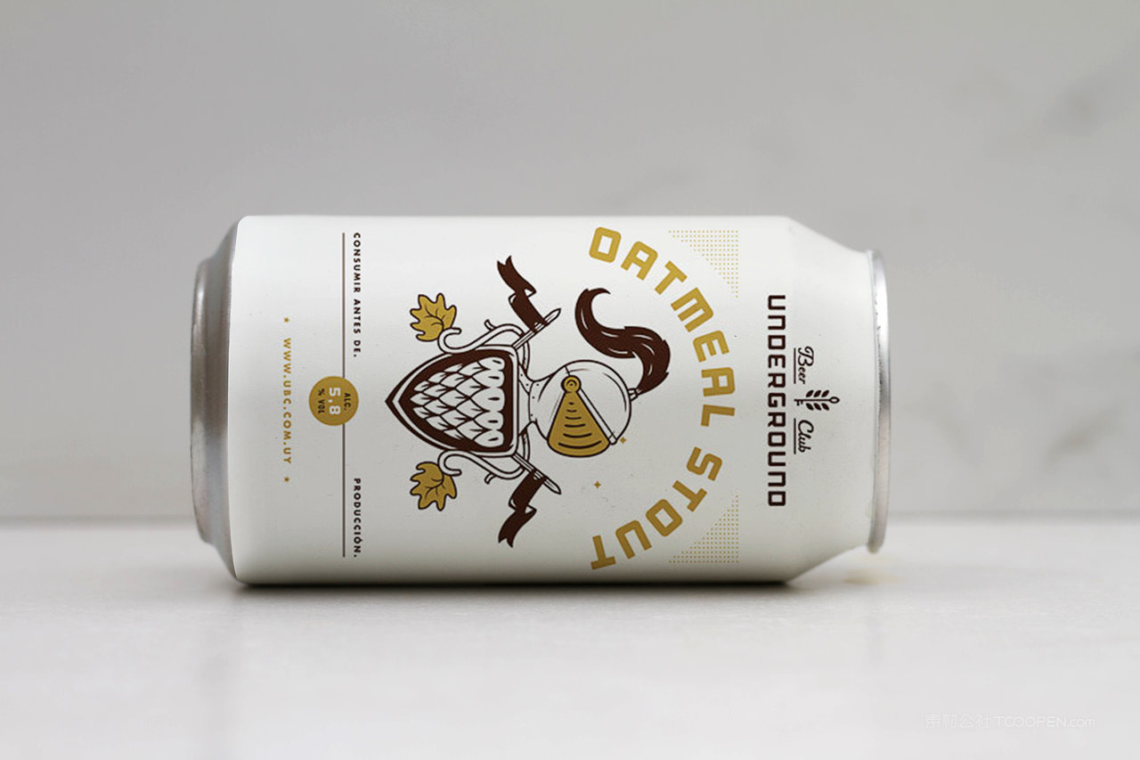 卡通啤酒易拉罐可乐瓶饮料包装样机 (4)