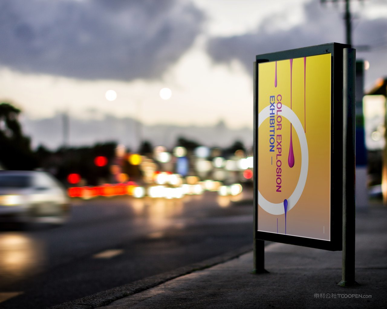 户外灯箱海报场景样机 (46)