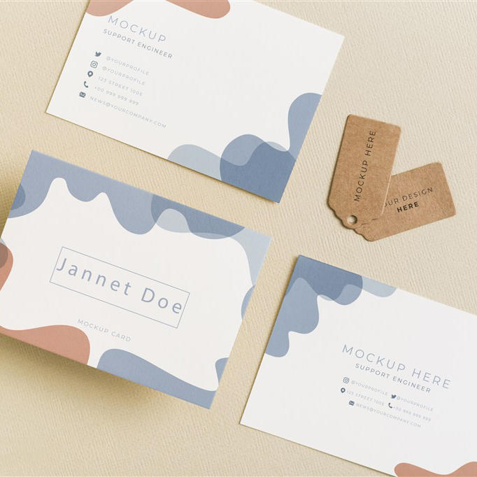 极简主义名片样机