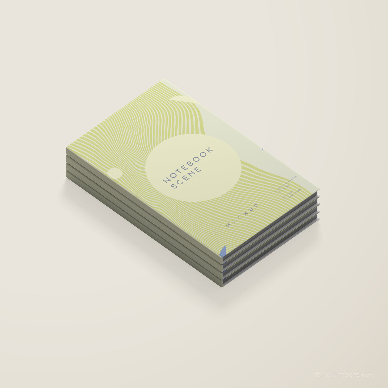 一摞书本画册贴图样机