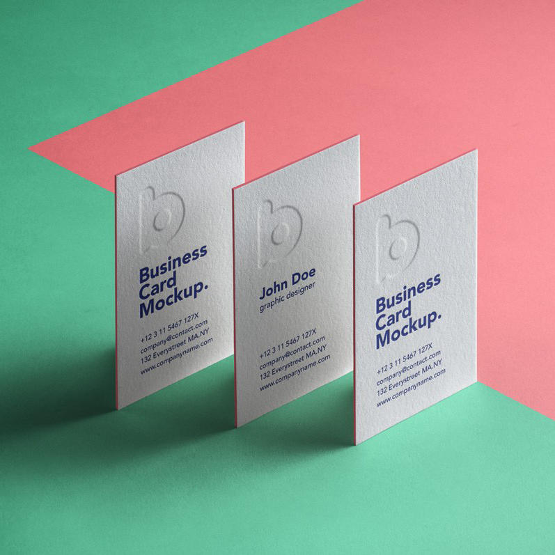 高档商务名片展示样机