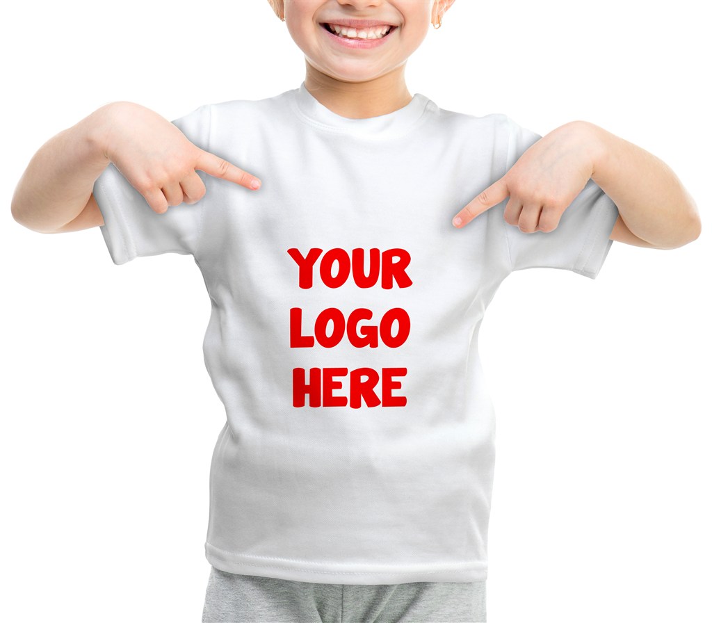 儿童圆领短袖T恤样机