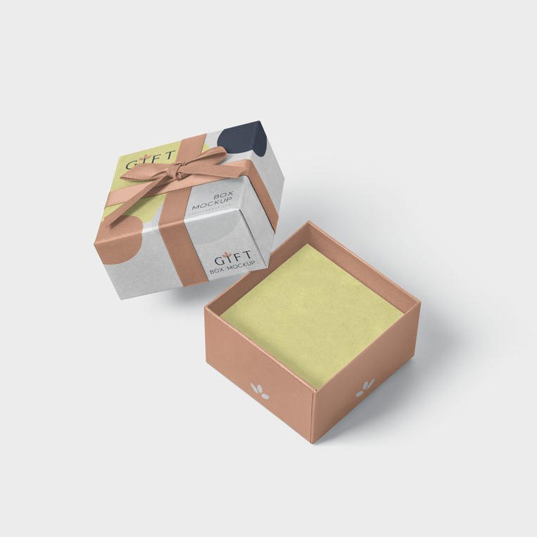 清新文创产品包装礼盒企业定制vi形象样机 (2)