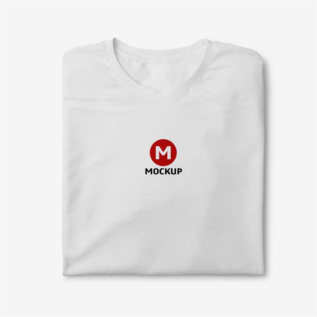 圆领T恤样机智能模板