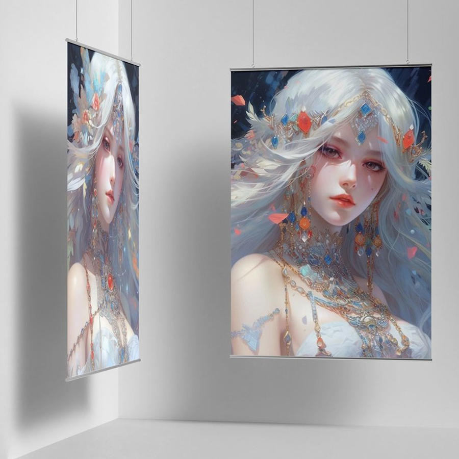 【1936期】简洁海报挂画样机 (4)