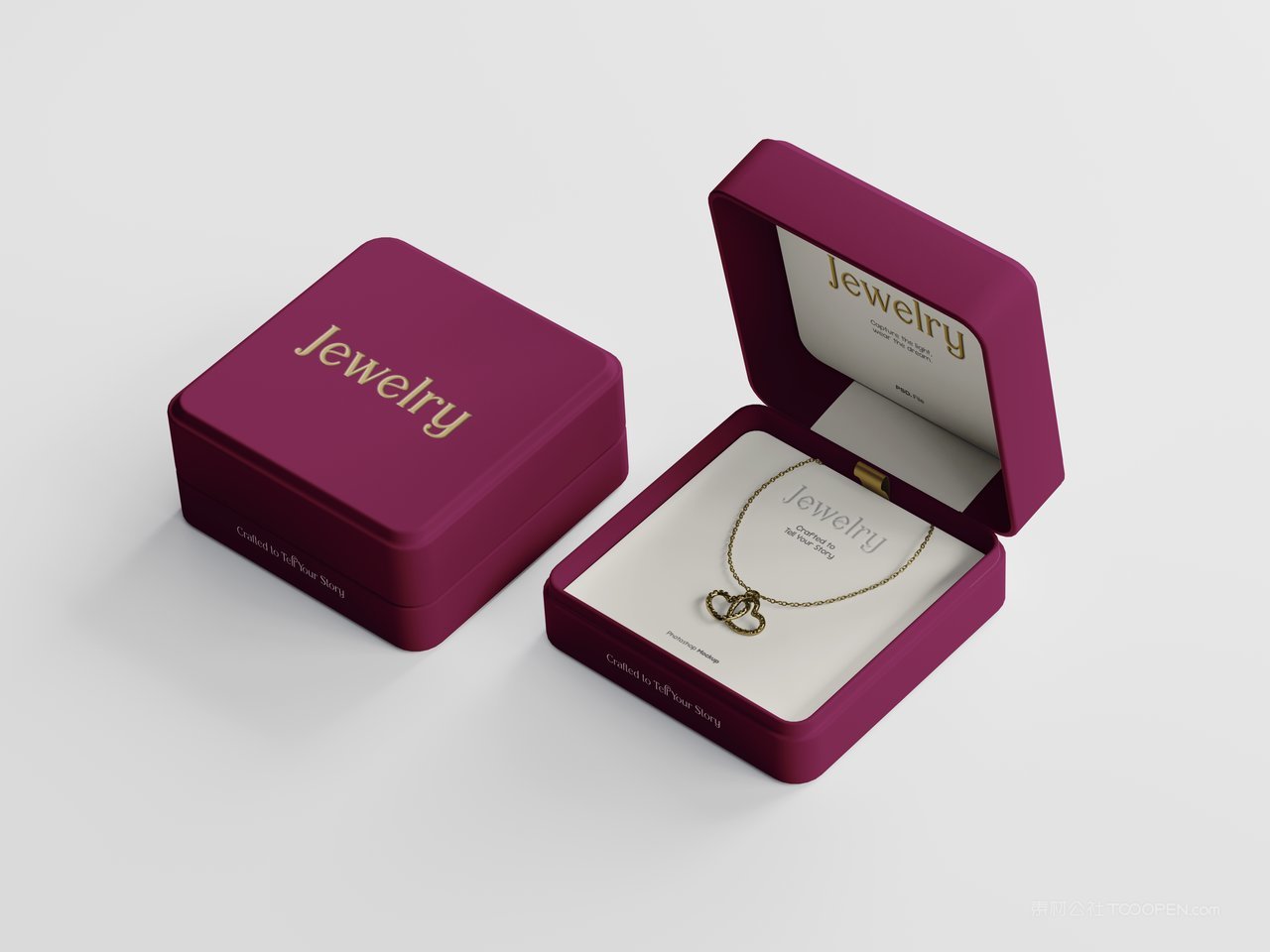 珠宝盒场景样机