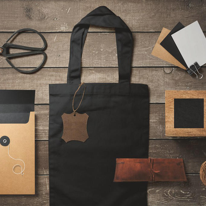 桌面文档布袋顶视图场景