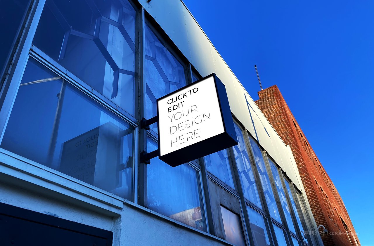 户外招牌灯箱样机