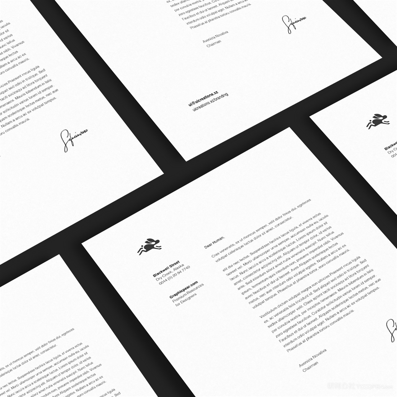 餐厅VI文档贴图样机