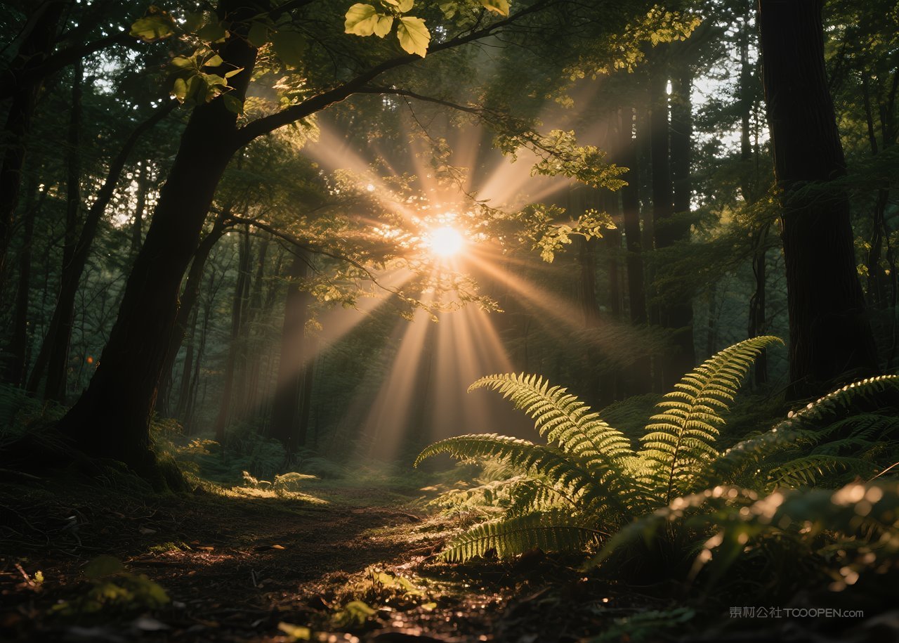 云层日落天空云彩落日自然风景唯美