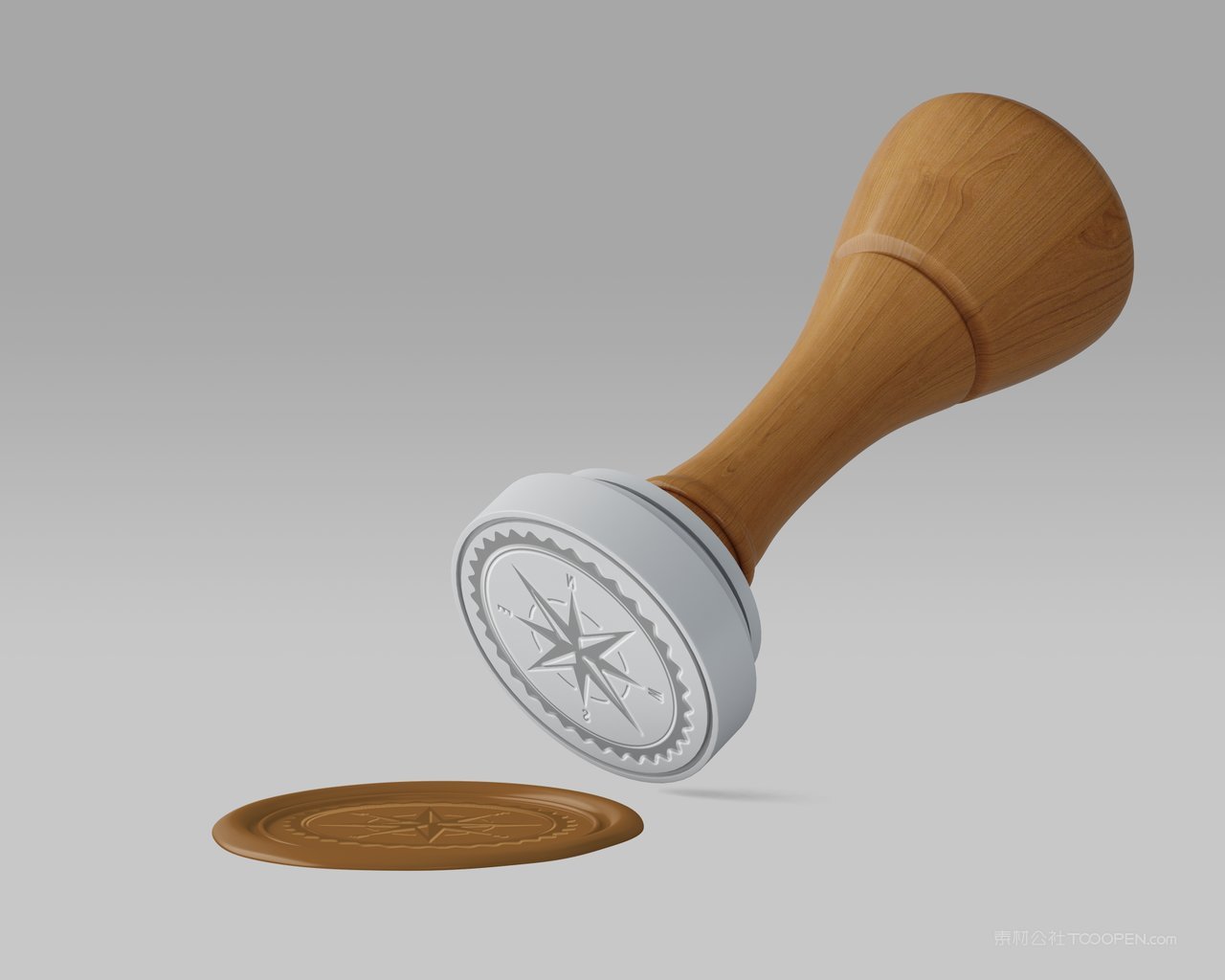 印章盖章火漆封浮雕logo企业标志展示样机 (1)