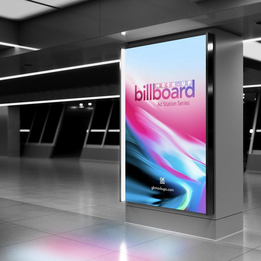 商场灯箱广告牌样机